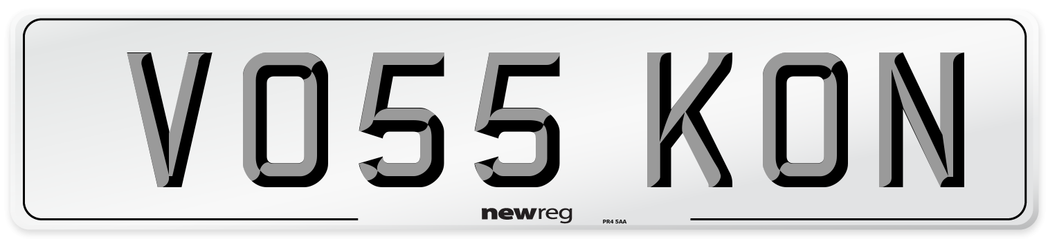 VO55 KON Number Plate from New Reg